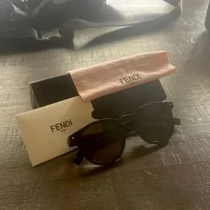 Accessories | Fendi Black Sunglasses With Brown Lenses Ff 